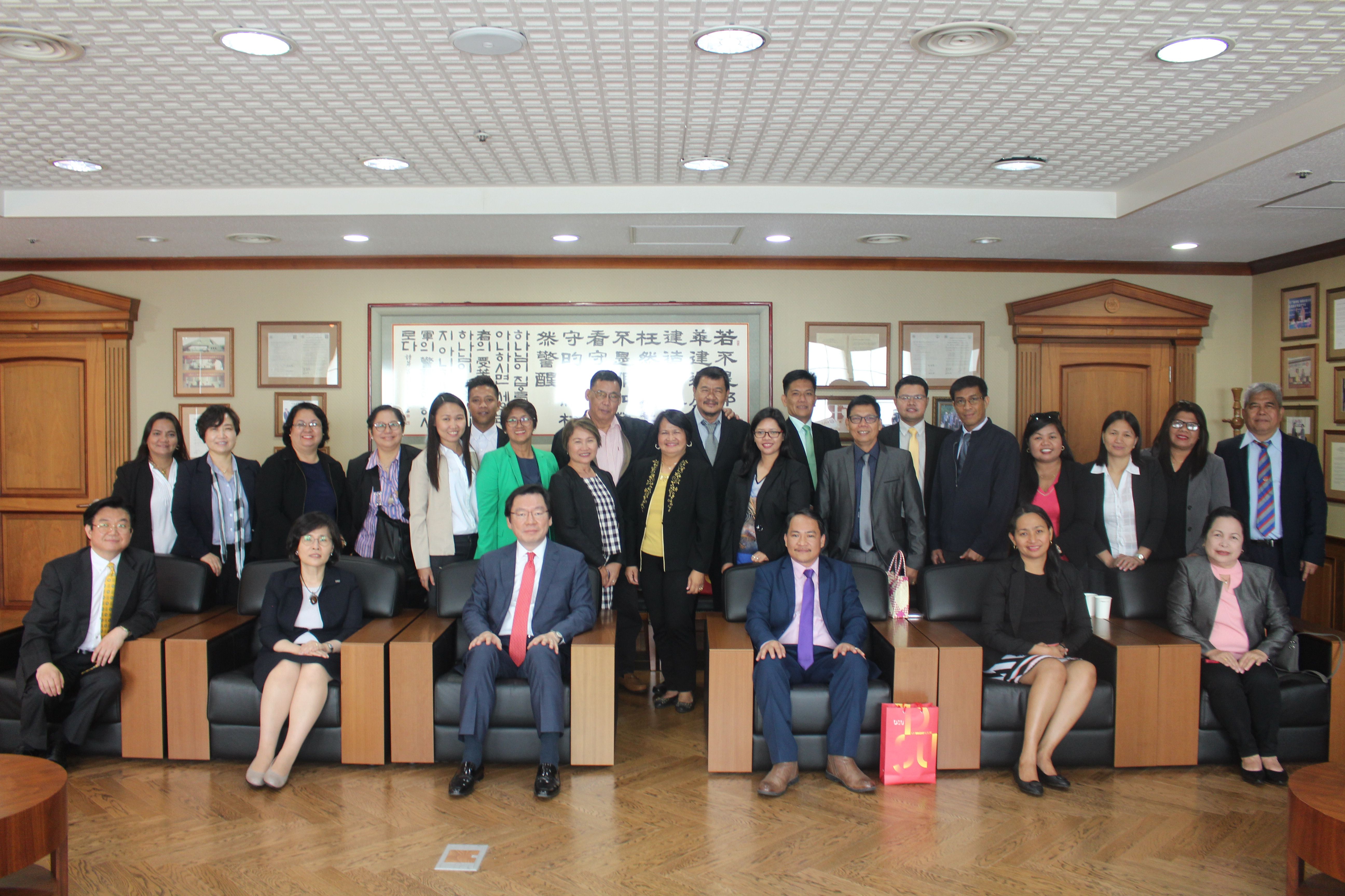 CNSC administrative council visits Dongseo University in Korea for global bench learning